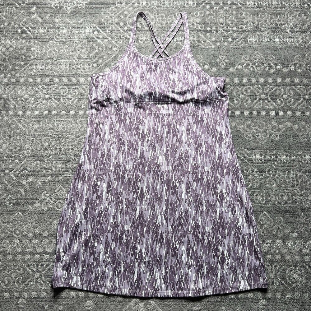 Columbia PFG Omni -Wick Athletic Dress XL Purple Abstract Digital Pickleball